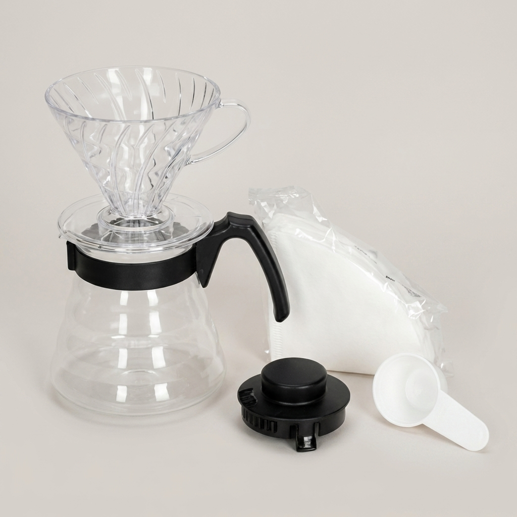 Hario V60 Craft Coffee Maker - dripper + server + filtre